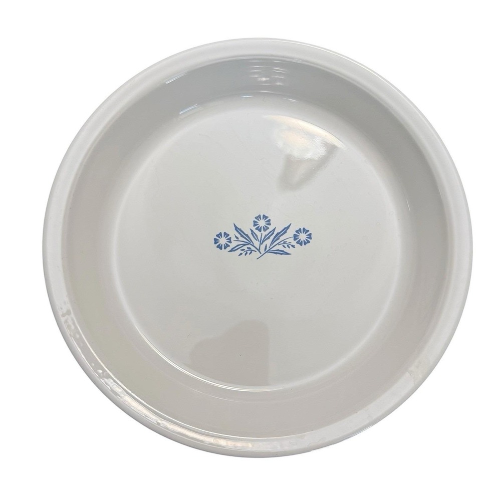 Vintage Corning Ware  P-309 Pie Plate Baking Serve Dish 9 X 1 1/4 Cornflower
